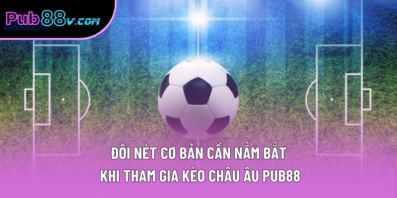 Đôi nét cơ bản cần nắm bắt khi tham gia kèo châu Âu Pub88